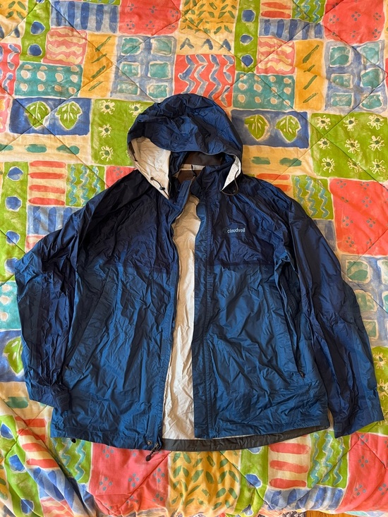 Cloudveil Other - Cloudveil Men's Navy Packable Waterproof Hooded Rain Jacket